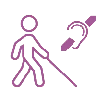 ícone Deficiente Visual e Auditivo